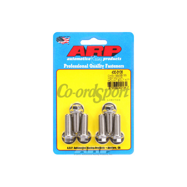 ARP Chevy hex motor mount bolt kit with energy suspension mo image