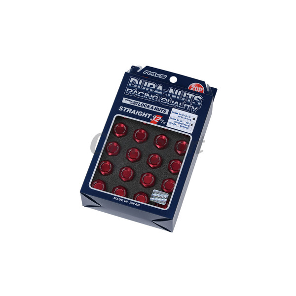 RAYS DURA-LOCK&NUT L32 5H 20PC M12X1.5 RD (Red) image