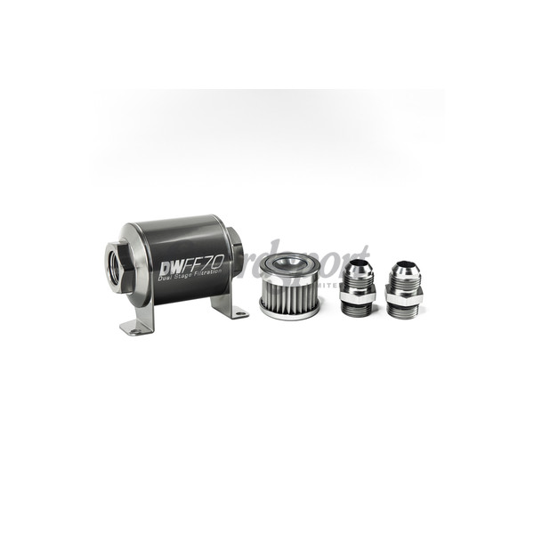 DW In-line fuel filter element and housing kit  stainless st image