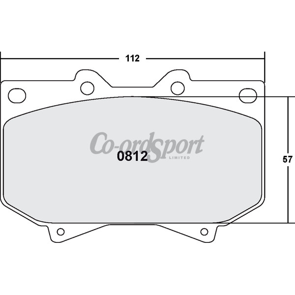 PFC 812 Carbon Metallic Brake Pad Set image