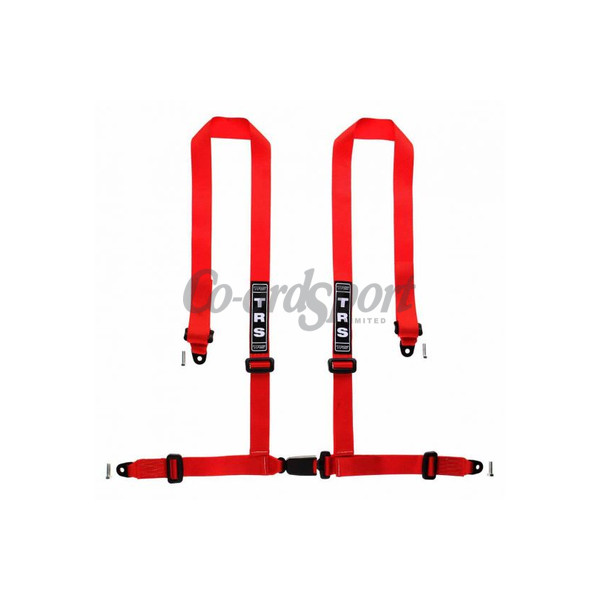 TRS Bolt in - 4 point Harness in Red image