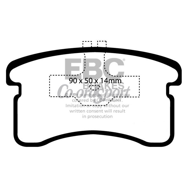 EBC Ultimax OEM Replacement Brake Pads image