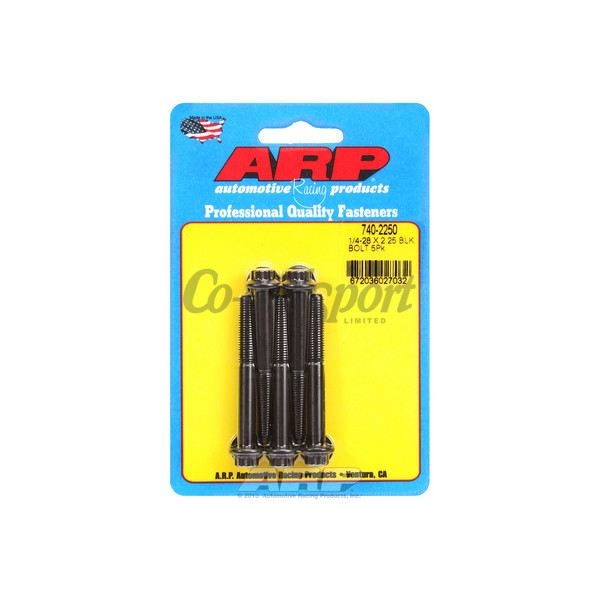 ARP 1/4-28 x 2.250 12pt black oxide bolts image