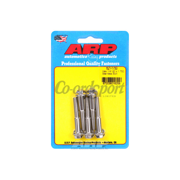ARP 1/4-20 x 1.750 hex SS bolts image