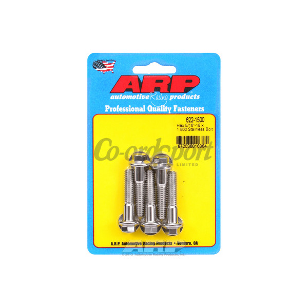 ARP 5/16-18 x 1.500 hex SS bolts image