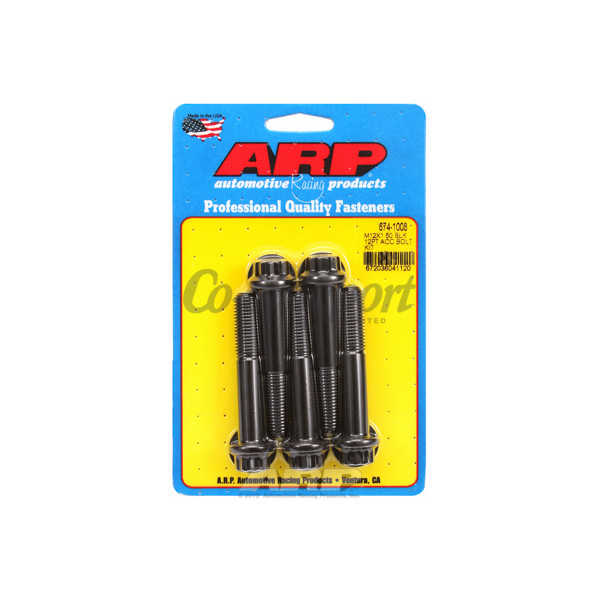 ARP M12 x 1.50 x 70 12pt black oxide bolts image