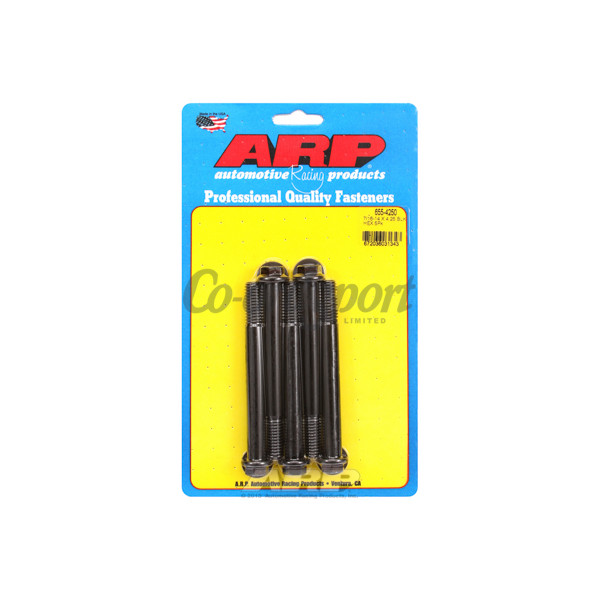 ARP 7/16-14 X 4.250 hex 1/2 wrenching black oxide bolts image