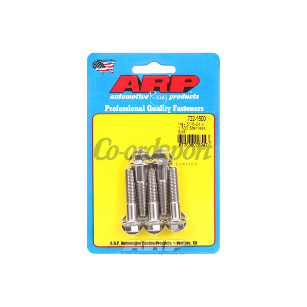 ARP 5/16-24 x 1.500 hex SS bolts image
