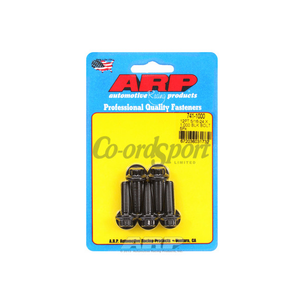 ARP 5/16-24 x 1.000 12pt black oxide bolts image