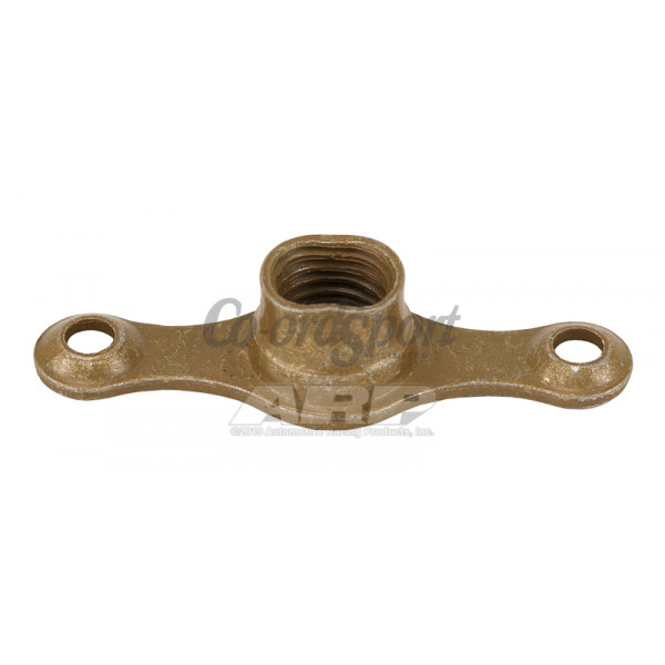 ARP 1/4-28 plate nut 2-lug fixed w/ctr sunk rivet hole image