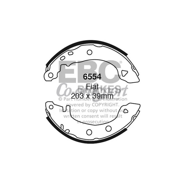 EBC BRAKE SHOE SET image