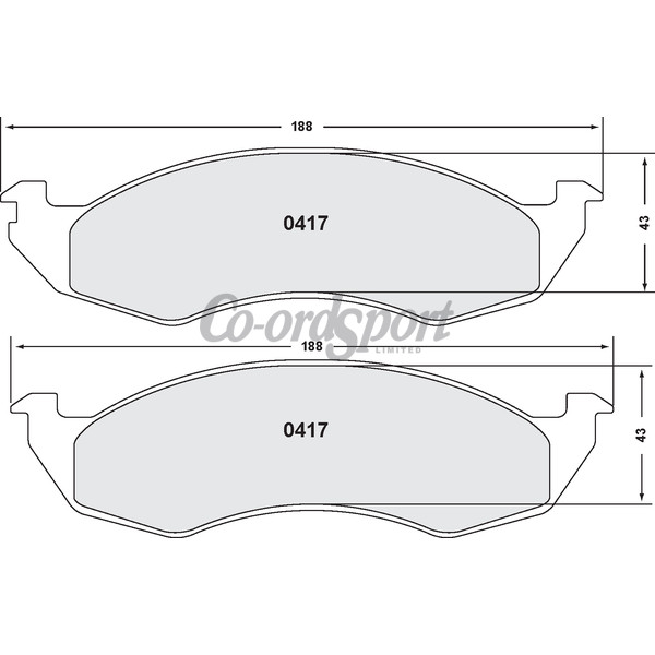 PFC 417 CARBON METALLIC BRAKE PAD SET image