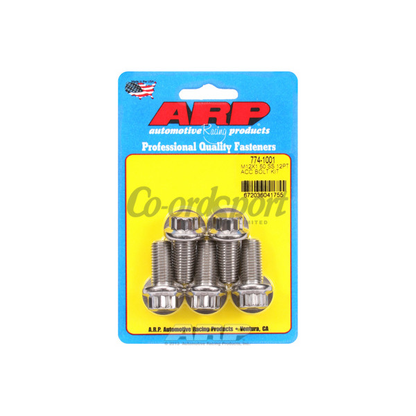 ARP M12 x 1.50 x 25 12pt SS bolts image