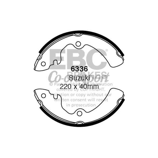 EBC BRAKE SHOE SET image