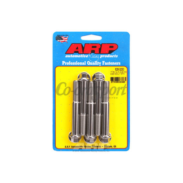 ARP 7/16-14 X 3.250 hex SS bolts image