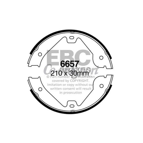 EBC BRAKE SHOE SET image