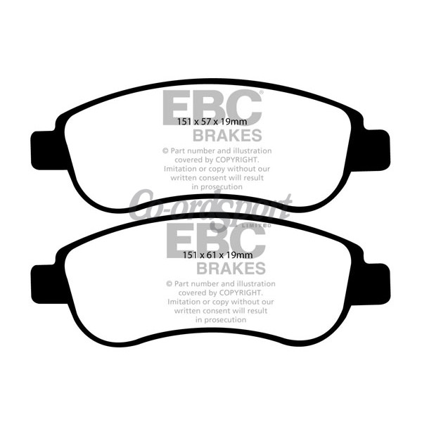 EBC Ultimax OEM Replacement Brake Pads image