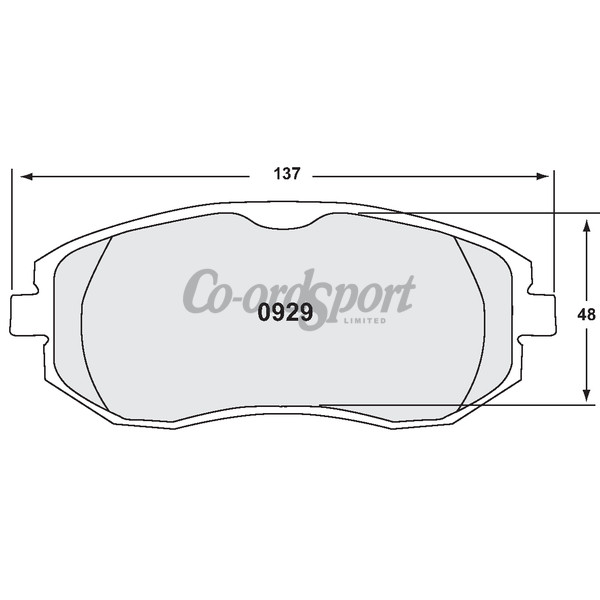 PFC 0929 RACE PAD SET - 332 Compound 17 mm image