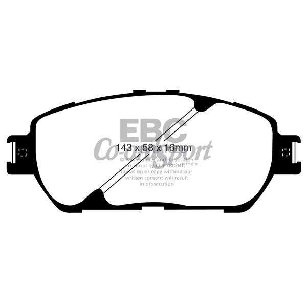 EBC Ultimax OEM Replacement Brake Pads image