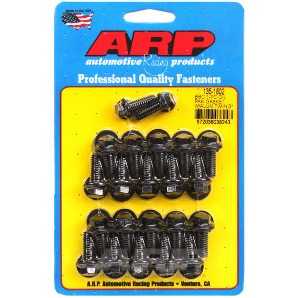 ARP BB Chevy 1-pc oil pan gasket w/ alum timing cover hex bo image