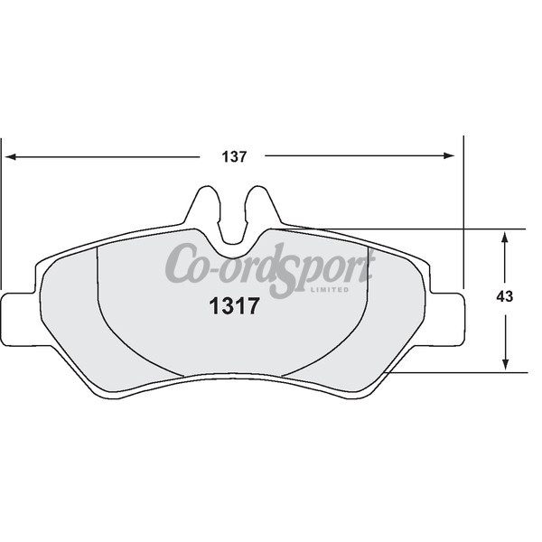 PFC 1317 Z-Rated Brake Pad Set image