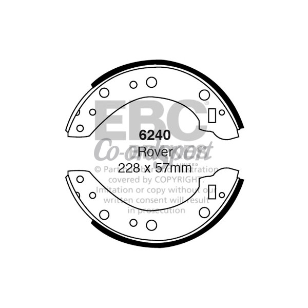 EBC BRAKE SHOES image