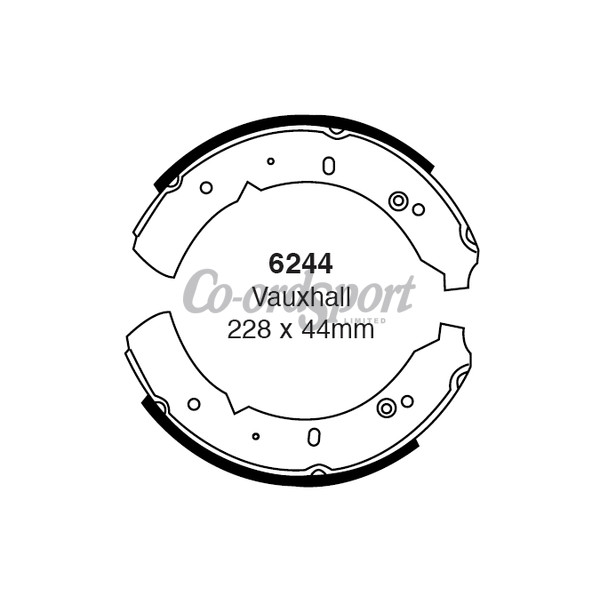 EBC BRAKE SHOE SET image