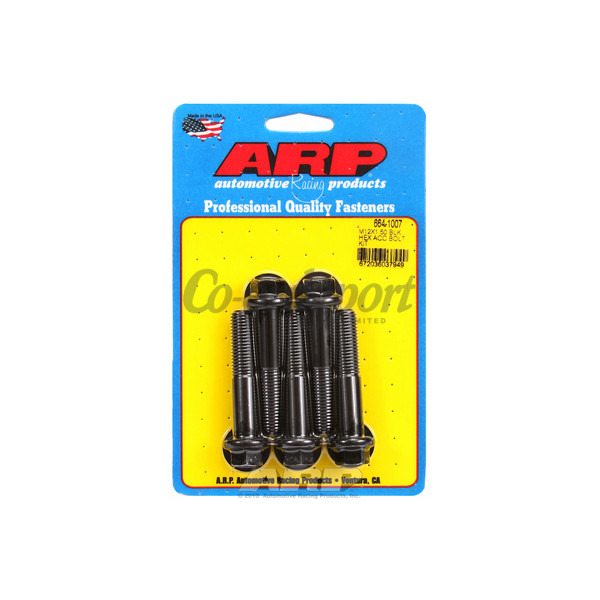 ARP M12 x 1.50 x 60 hex black oxide bolts image