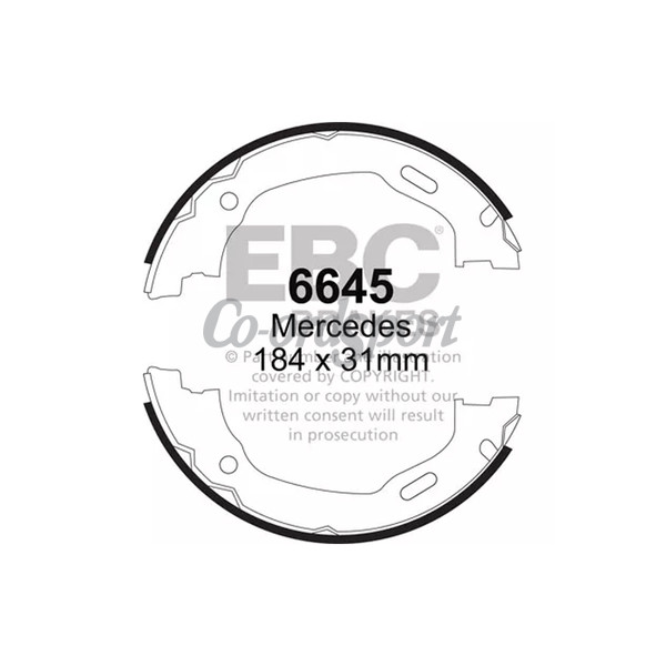 EBC BRAKE SHOE SET image