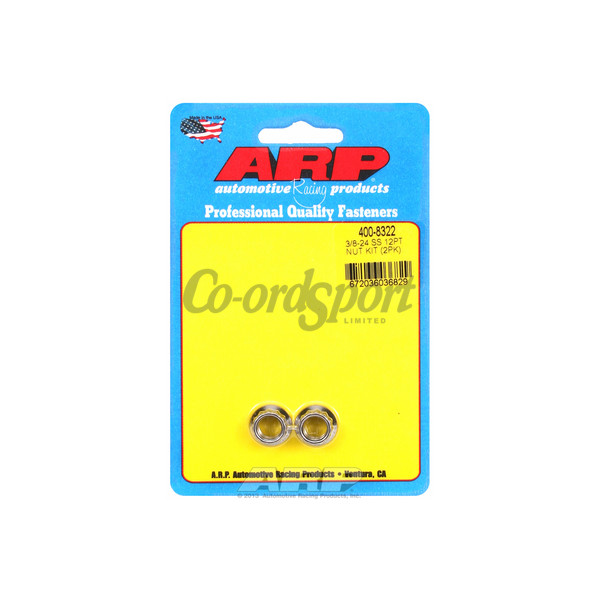 ARP 3/8-24 SS 12pt nut kit image