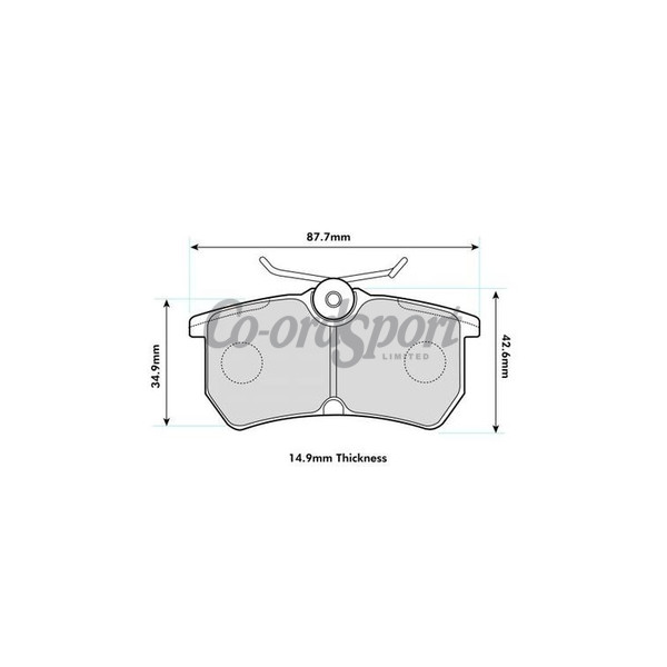 PBS Rear pads for Ford ST150-ST180-RS Focus image