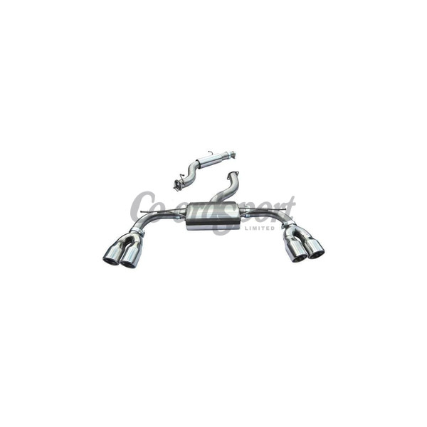 Cobra Audi S3 8V 5 Door 19-20 Non-Valved GPF Back System Resonate image