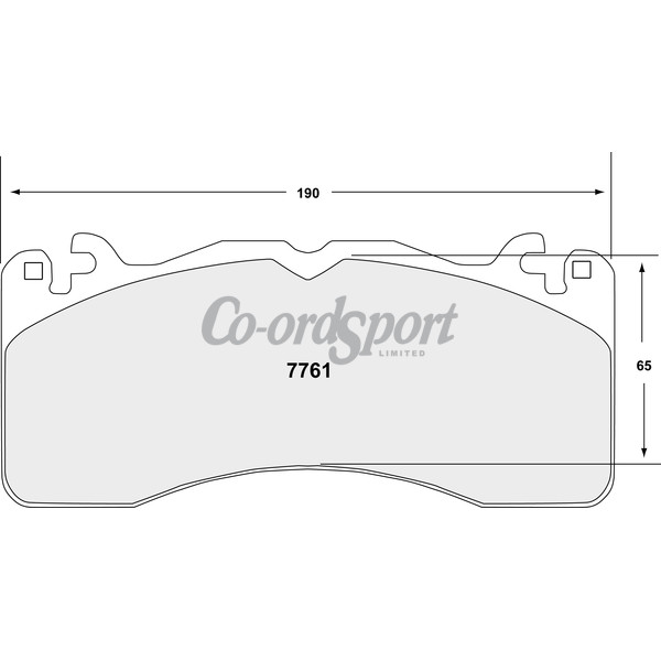 PFC 7761 RACE PAD SET - 10 Compound mm image