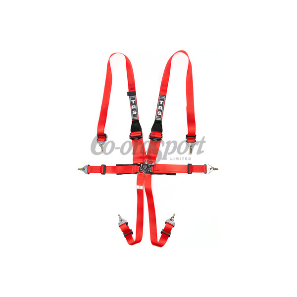 TRS Pro Superlite 2in/3in- 6 point HANS ONLY Harness in Red image