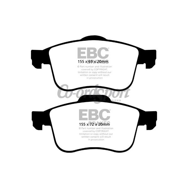 EBC Ultimax OEM Replacement Brake Pads image