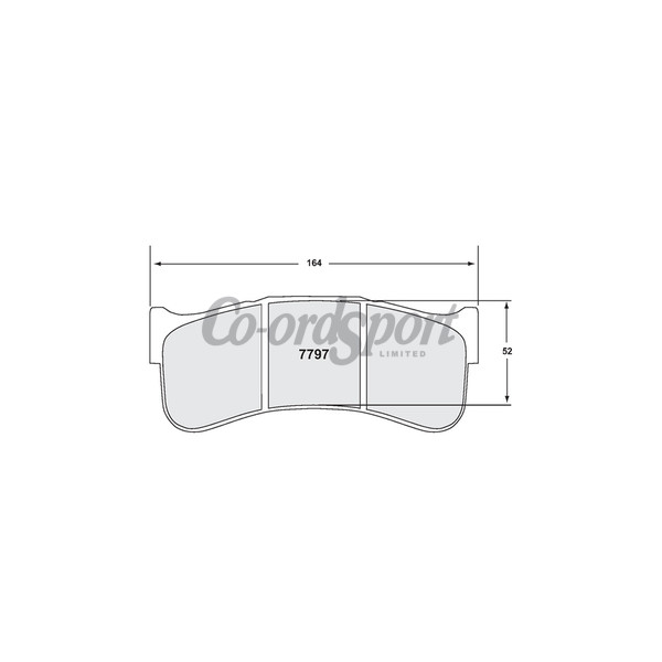 PFC 7797 RACE PAD SET - 40 CMPD 25 MM image