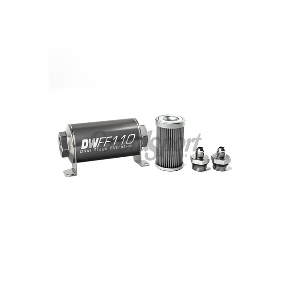 DW In-line fuel filter element and housing kit  stainless st image