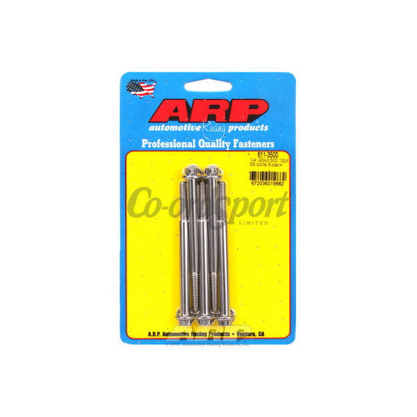 ARP 1/4-20 x 3.500 12pt SS bolts image