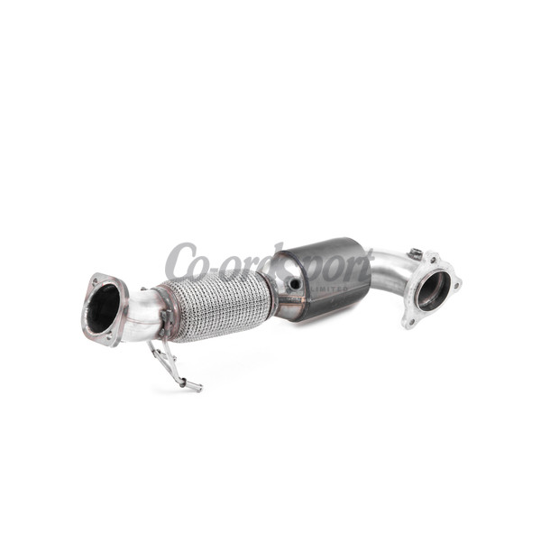Milltek Large Bore Downpipe and Hi-Flow Sports Cat Ford Focu image