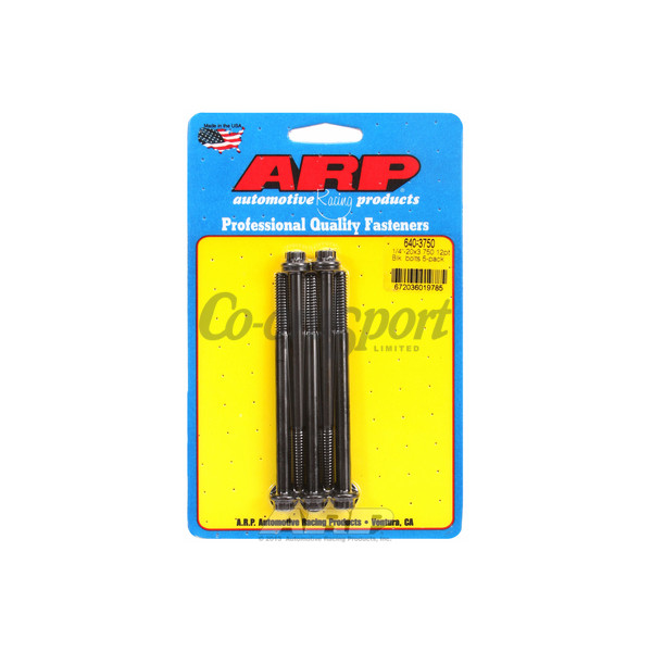 ARP 1/4-20 x 3.750 12pt black oxide bolts image