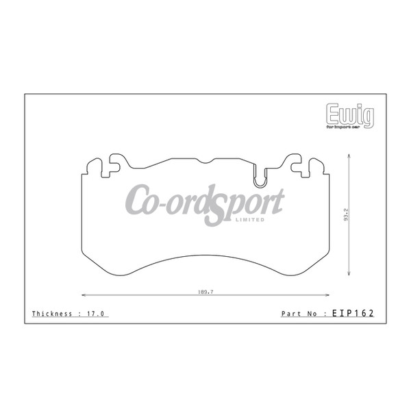 Endless Brake Pads ME20 Compound AMG GT Front Steel image