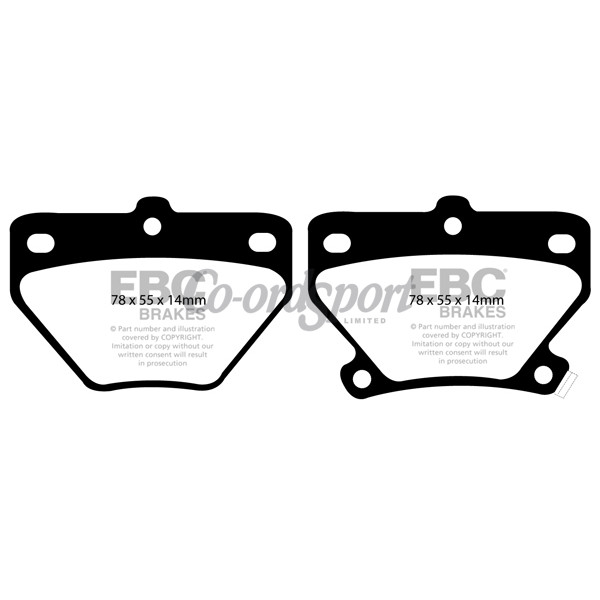 EBC Ultimax OEM Replacement Brake Pads image