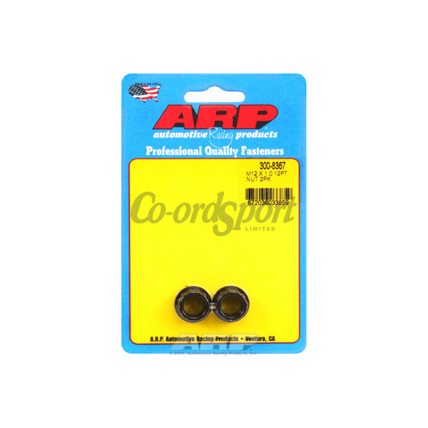 ARP M12 X 1.00 12pt nut kit image