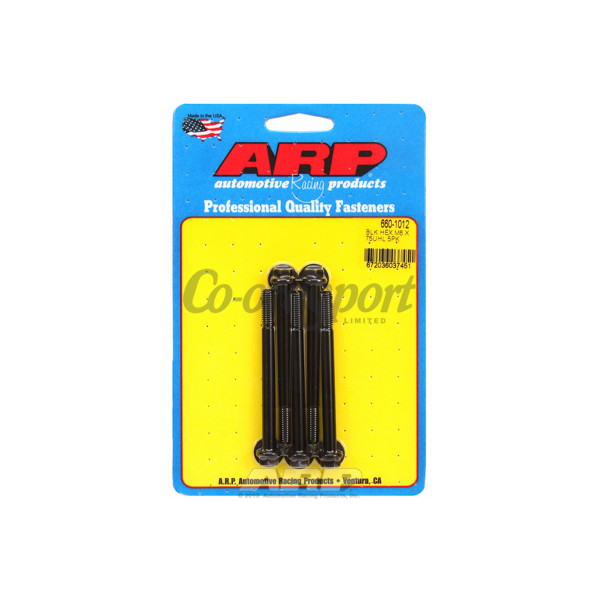 ARP M6 x 1.00 x 75 hex black oxide bolts image