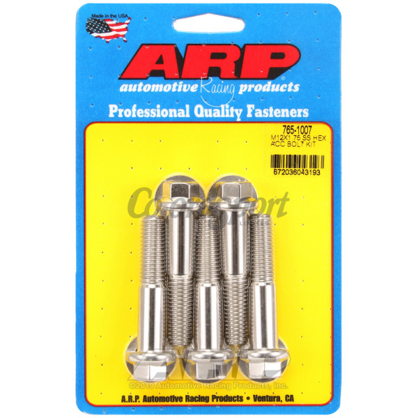ARP M12 x 1.75 x 60 hex SS bolts image