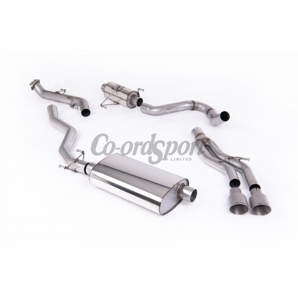 Milltek Exhaust - Resonated Catback with 2 x GT-100 Brushed Titan image