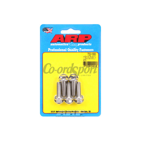 ARP 5/16-24 x 1.000 hex SS bolts image