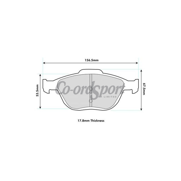 PBS Ford st150-st170 Front pads none Brembo image