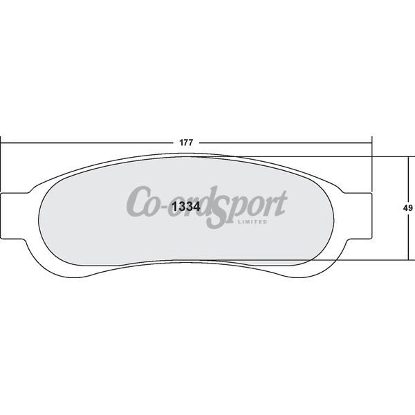 PFC 1334 Z-Rated Brake Pad Set image