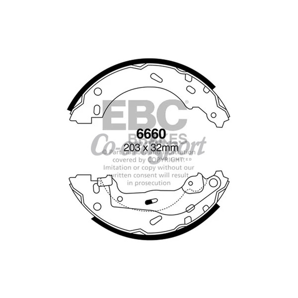 EBC BRAKE SHOE SET image